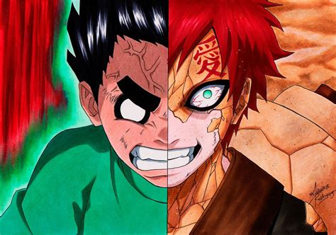 rock lee vs gaara